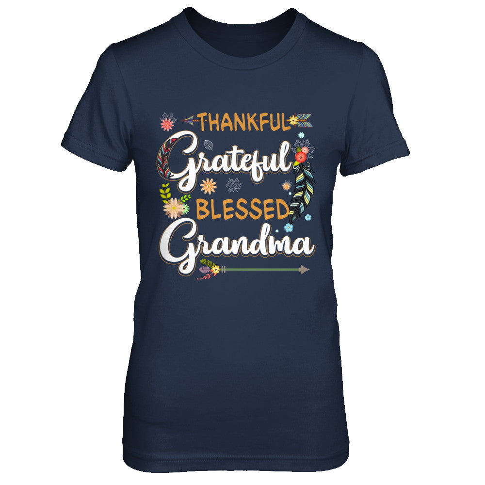 Grateful Thankful And Blessed Grandma T-Shirt & Hoodie | Teecentury.com