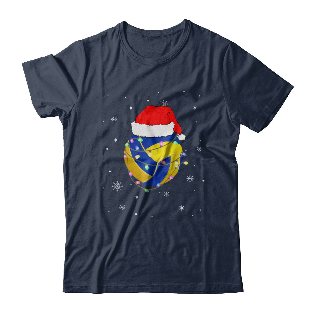Santa Hat Volleyball Christmas Gifts T-Shirt & Sweatshirt | Teecentury.com