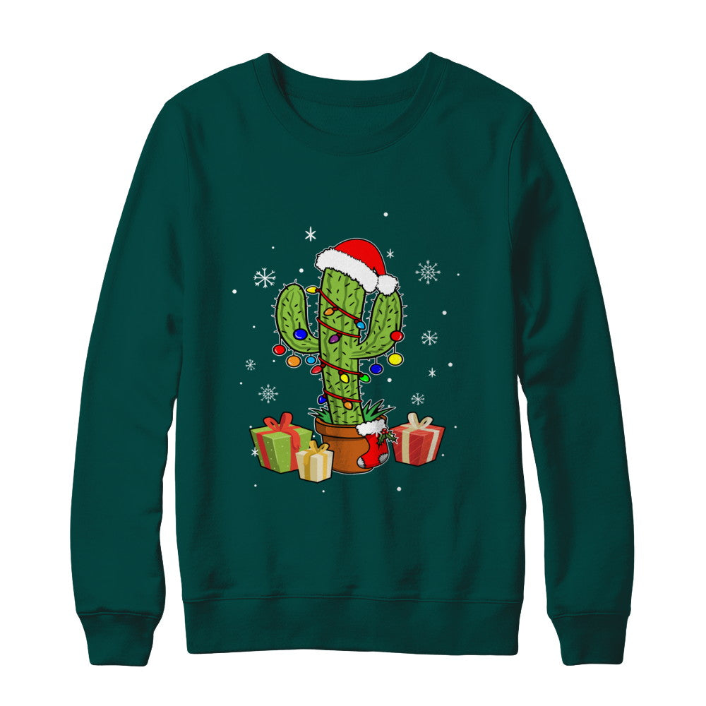 Merry Christmas Succulent Plants Christmas Cactus T-Shirt & Sweatshirt | Teecentury.com