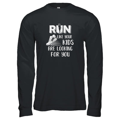 Run Like Your Kids Are Looking For You Funny Mom Mommy T-Shirt & Tank Top | Teecentury.com