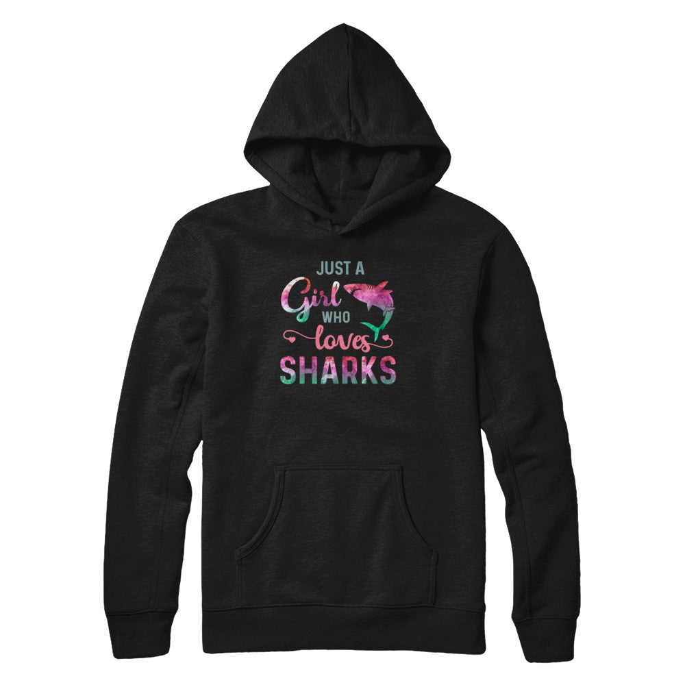 Just A Girl Who Loves Sharks Shark Lover T-Shirt & Tank Top | Teecentury.com