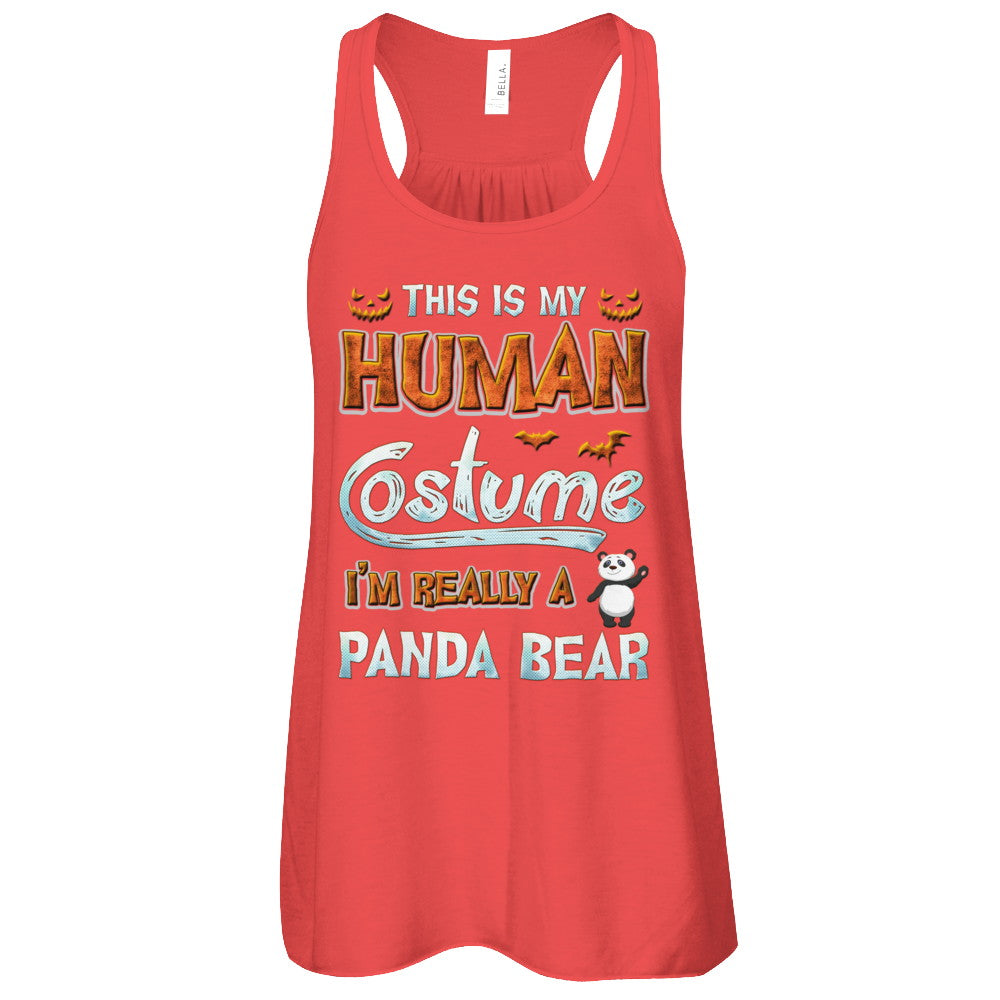 Panda Halloween My Human Costume I'm Really A Panda T-Shirt & Tank Top | Teecentury.com