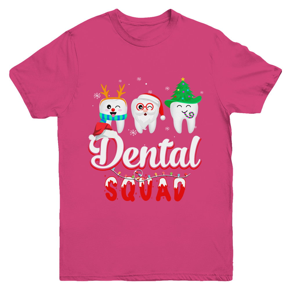 Dental Squad Tooth Christmas Dental Assistant Gifts Youth Youth Shirt | Teecentury.com