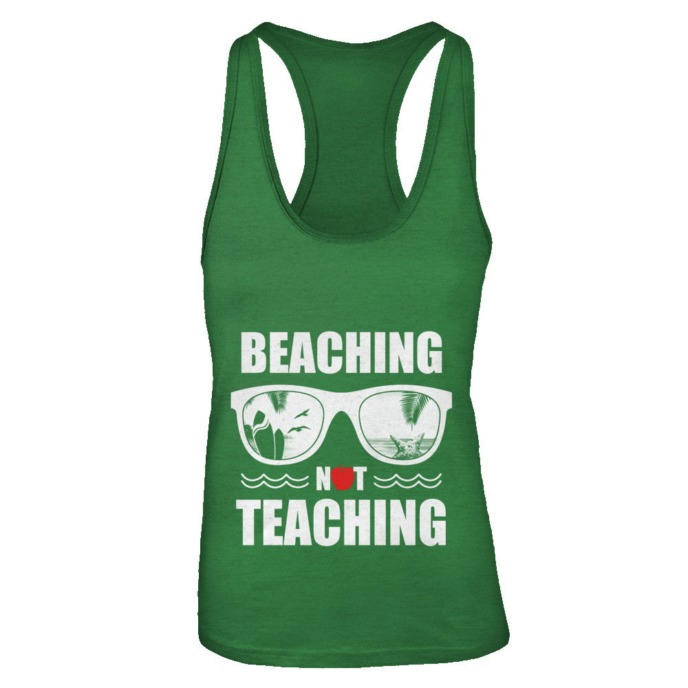 Beaching Not Teaching Funny Teacher Summer T-Shirt & Tank Top | Teecentury.com