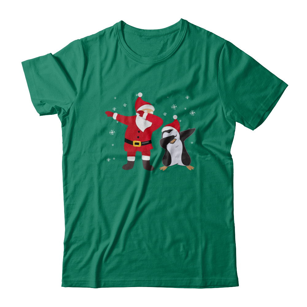 Dabbing Santa Penguin Funny Dab Dance Christmas Gift T-Shirt & Hoodie | Teecentury.com