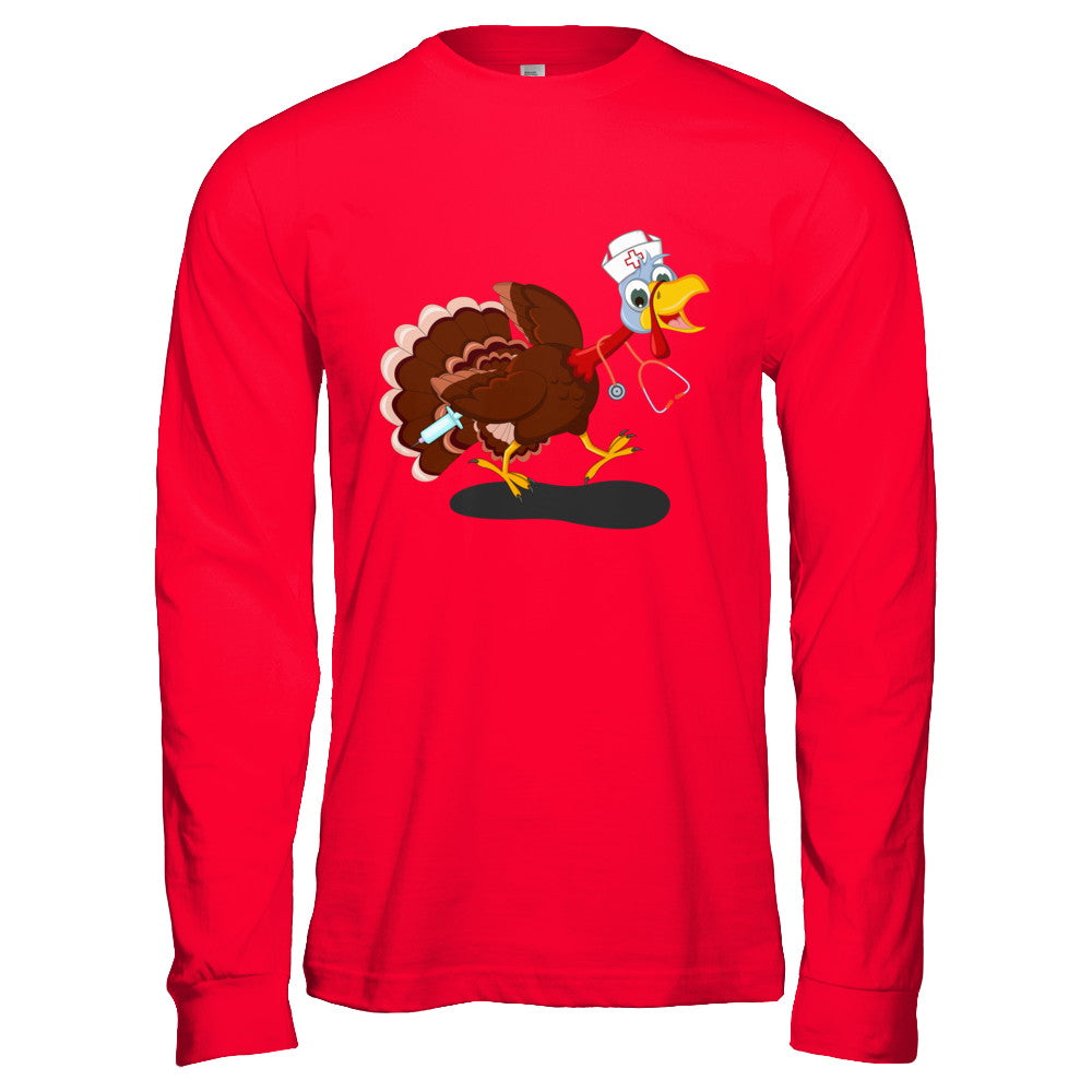 Nurse Turkey Funny Thanksgiving Day T-Shirt & Hoodie | Teecentury.com