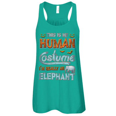 Elephant Halloween My Human Costume I'm Really An Elephant T-Shirt & Tank Top | Teecentury.com