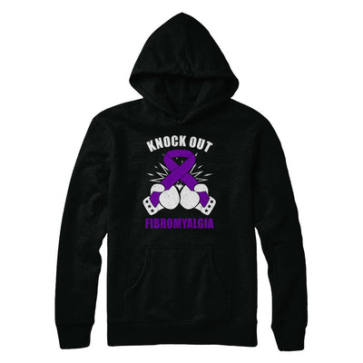 Boxing knock out Fibromyalgia Awareness Support T-Shirt & Hoodie | Teecentury.com