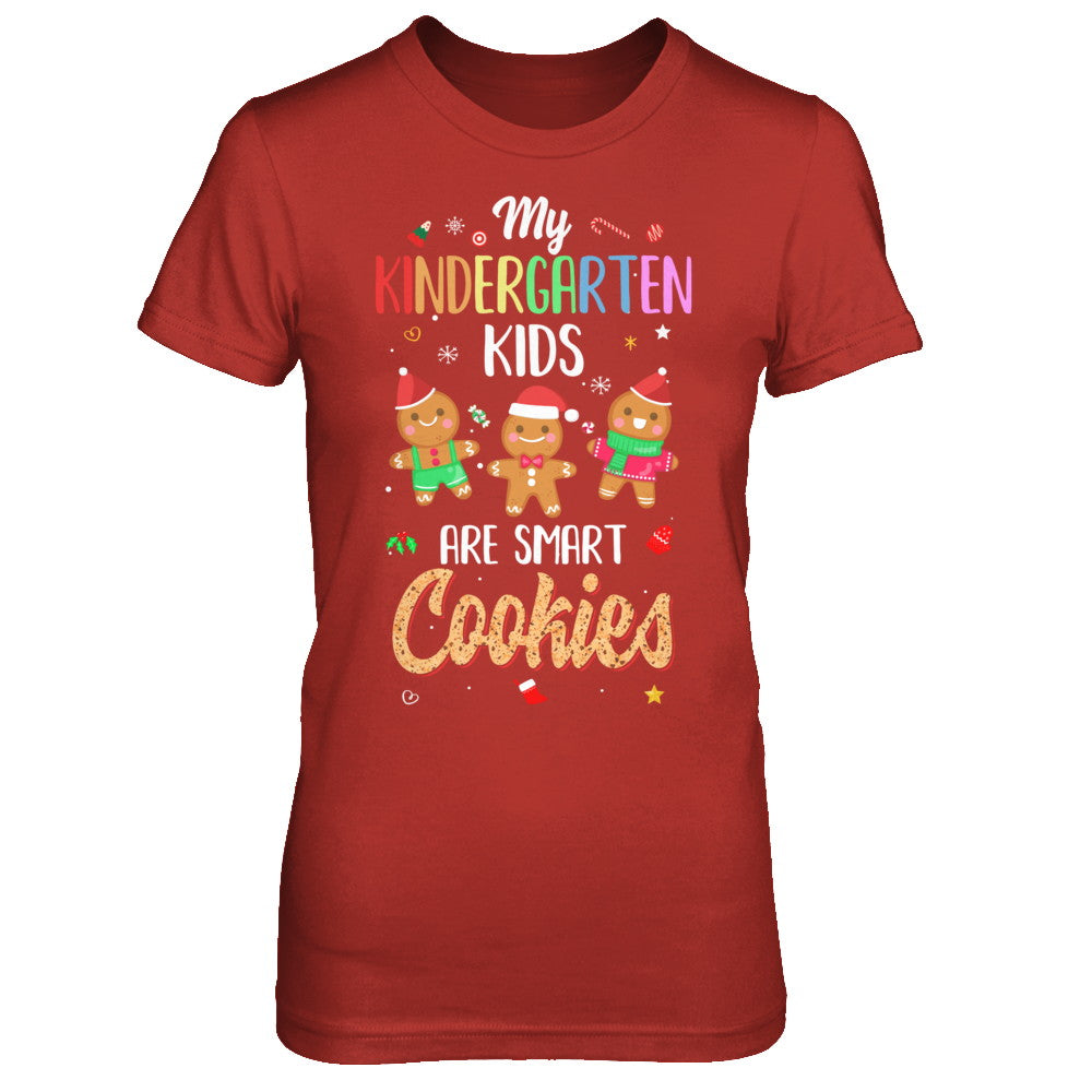 Teacher My Kindergarten Kids Are Smart Cookies Christmas T-Shirt & Sweatshirt | Teecentury.com