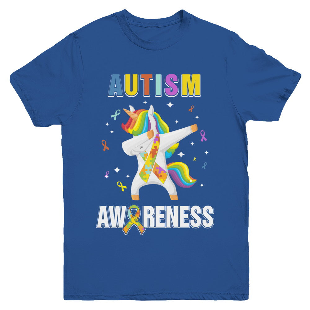 Inspirational Autism Awareness Unicorn Support Youth Youth Shirt | Teecentury.com