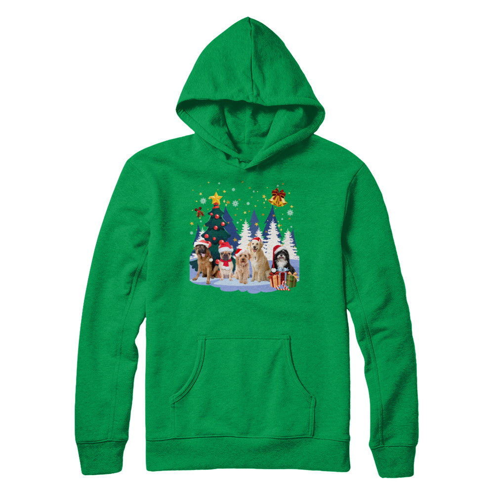 Cute Dogs Claus Christmas T-Shirt & Sweatshirt | Teecentury.com