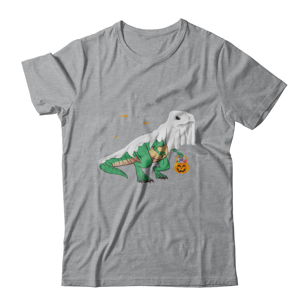 Halloween T Rex Dinosaur Ghost Trick Or Treat T-Shirt & Hoodie | Teecentury.com