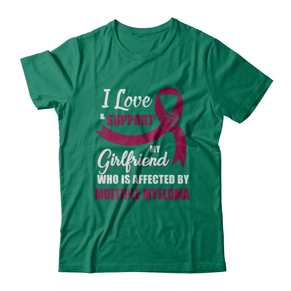 Multiple Myeloma Awareness Support Burgundy Girlfriend Boyfriend T-Shirt & Hoodie | Teecentury.com