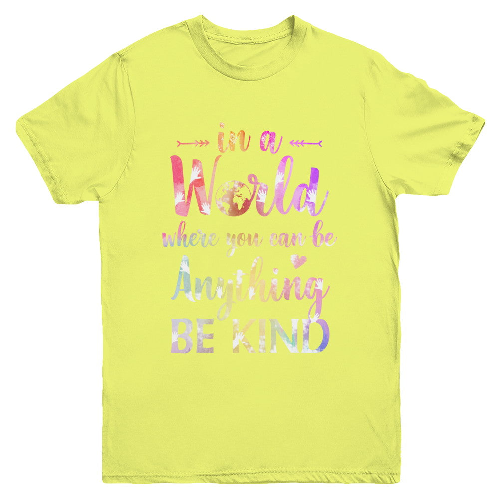 Autism In A World Where You Can Be Anything Be Kind Youth Youth Shirt | Teecentury.com