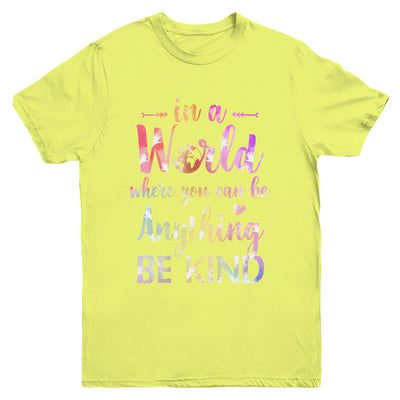 Autism In A World Where You Can Be Anything Be Kind Youth Youth Shirt | Teecentury.com