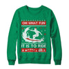 Oh What Fun It Is To Ride Sweater Christmas Surfing T-Shirt & Sweatshirt | Teecentury.com