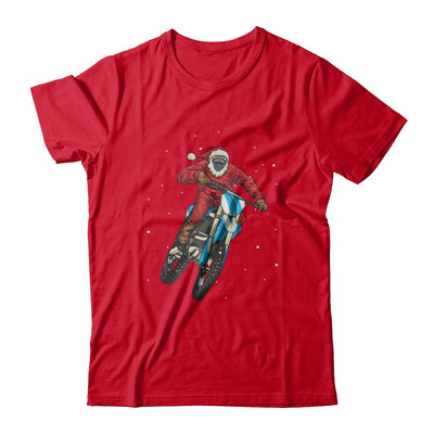 Motocross Christmas Santa Biker T-Shirt & Sweatshirt | Teecentury.com