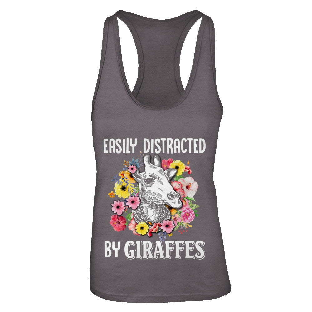 Easily Distracted By Giraffes T-Shirt & Tank Top | Teecentury.com