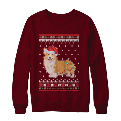 Corgi Christmas Ugly Sweater Lights Dog Xmas Gift T-Shirt & Sweatshirt | Teecentury.com