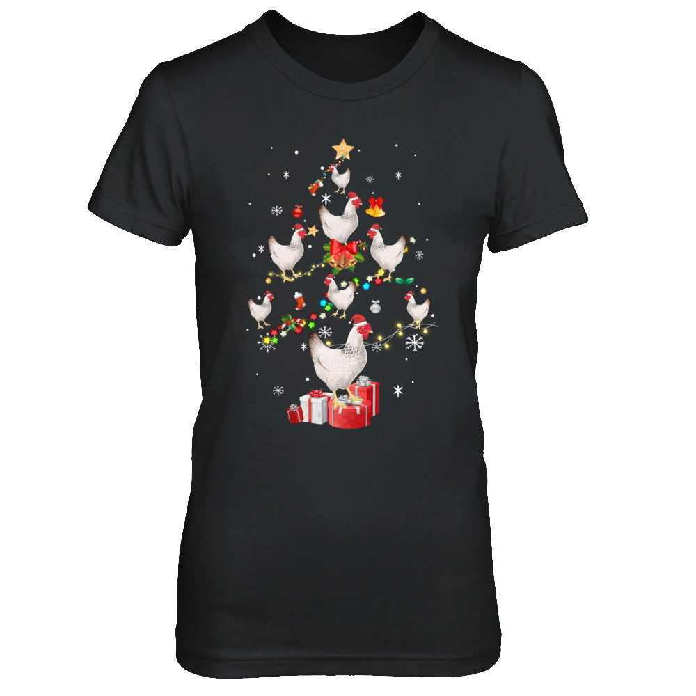 Farmer Chicken Christmas Tree Decor Xmas Gift T-Shirt & Sweatshirt | Teecentury.com
