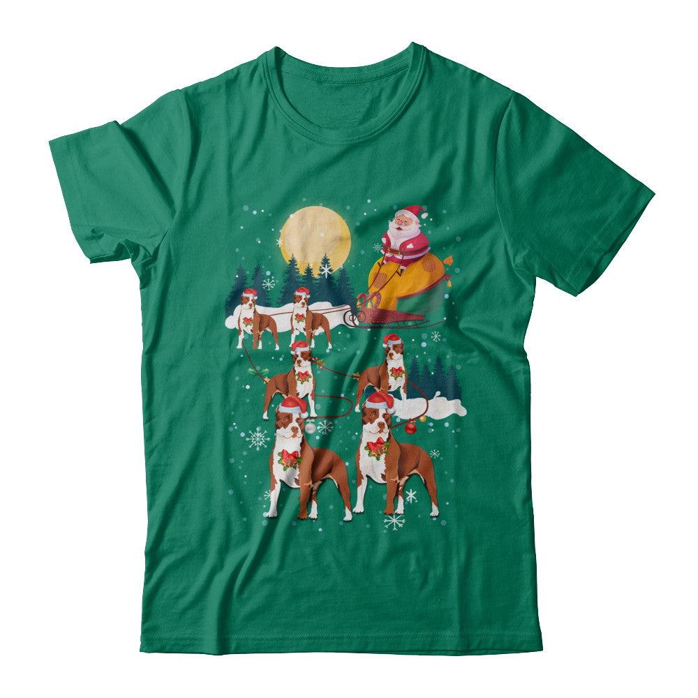 Dog Reindeer Pit bull Christmas Gift T-Shirt & Sweatshirt | Teecentury.com