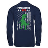 PapaSaurus Papa Dinosaur Rex American Flag Fathers Day T-Shirt & Hoodie | Teecentury.com