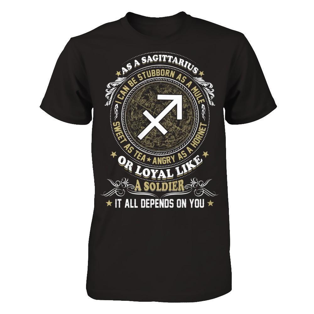 As A Sagittarius I Can Be Stubborn As A Mule T-Shirt & Hoodie | Teecentury.com