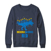 Hanukkah Dinosaur Tyrannosaurus Rex Menorah Menorasaurus T-Shirt & Sweatshirt | Teecentury.com