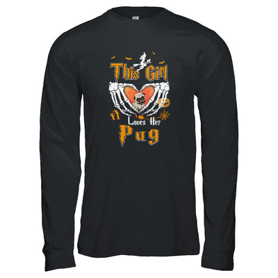 This Girl Love Her Dog Pug Halloween T-Shirt & Tank Top | Teecentury.com