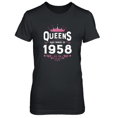 Queens Are Born In 1958 Birthday Gift T-Shirt & Tank Top | Teecentury.com