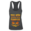 The Man Behind The Pumpkin Funny Pregnant Halloween T-Shirt & Tank Top | Teecentury.com