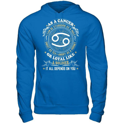 As A Cancer I Can Be Stubborn As A Mule T-Shirt & Hoodie | Teecentury.com