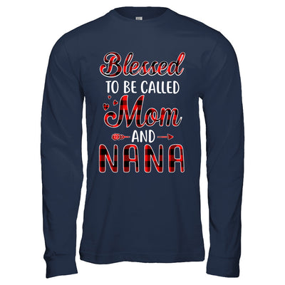 Red Buffalo Plaid Blessed To Be Called Mom And Nana T-Shirt & Hoodie | Teecentury.com