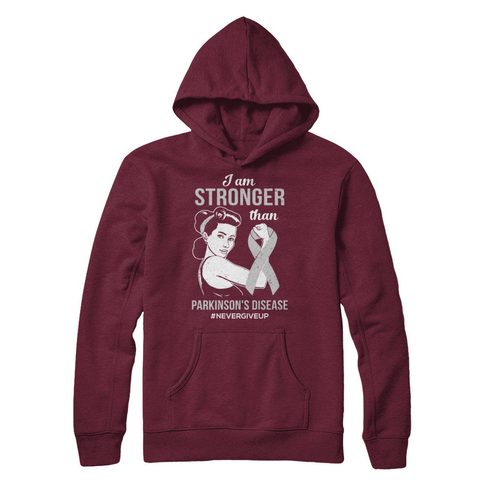 I Am Stronger Than Parkinson's Disease Awareness Support T-Shirt & Hoodie | Teecentury.com