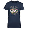 Kinda Busy Being A Cat Mom Gift T-Shirt & Tank Top | Teecentury.com