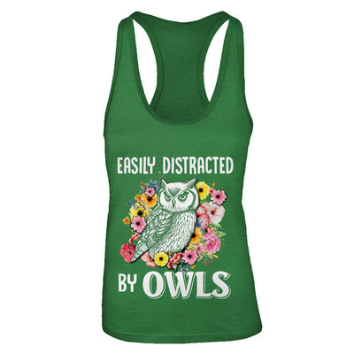 Easily Distracted By Owls T-Shirt & Tank Top | Teecentury.com