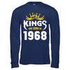 Kings Are Born In 1968 Birthday Gift T-Shirt & Hoodie | Teecentury.com