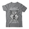 Wolf Men My Level Of Patience Depends On Your Level Of Stupidity T-Shirt & Hoodie | Teecentury.com