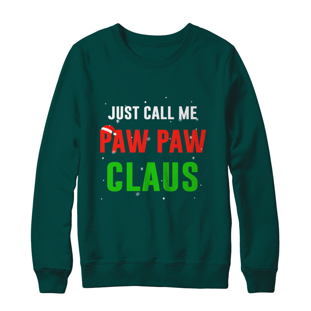 Santa Paw Paw Claus Matching Family Christmas Pajamas T-Shirt & Sweatshirt | Teecentury.com