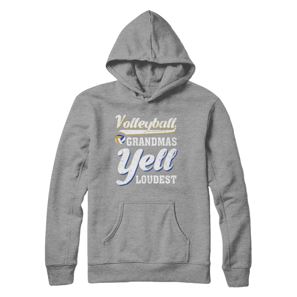 Volleyball Grandmas Yell Loudest T-Shirt & Hoodie | Teecentury.com