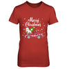Poodle Rides Red Truck Christmas Pajama T-Shirt & Sweatshirt | Teecentury.com