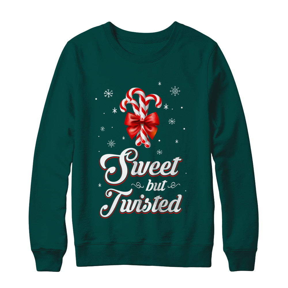 Sweet But Twisted Funny Candy Christmas Gifts T-Shirt & Sweatshirt | Teecentury.com