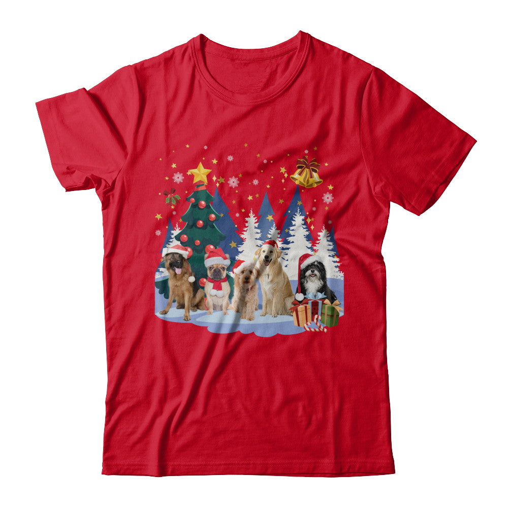 Cute Dogs Claus Christmas T-Shirt & Sweatshirt | Teecentury.com