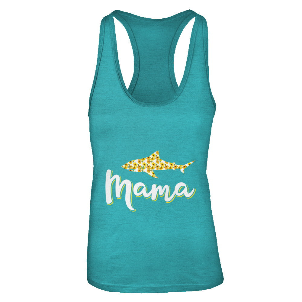 Sunflower Mama Shark Flowers Mothers Day Gift T-Shirt & Tank Top | Teecentury.com