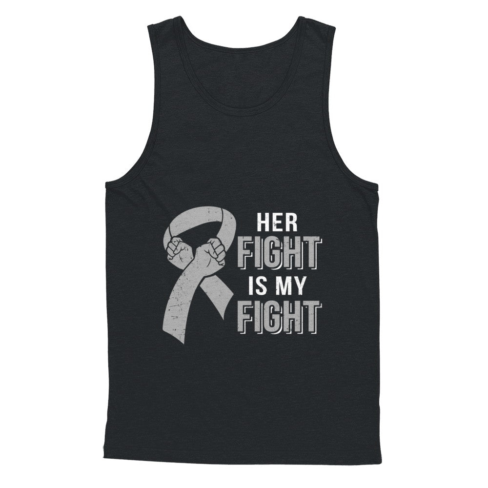 Her Fight Is My Fight Brain Cancer Parkinson's Disease T-Shirt & Hoodie | Teecentury.com