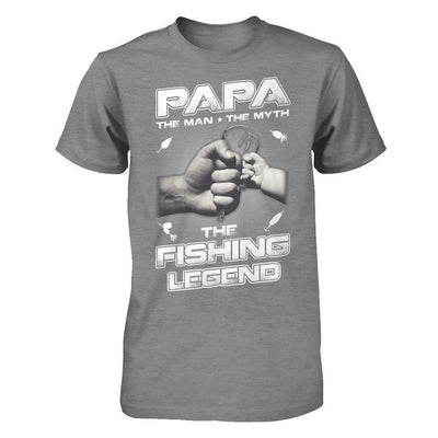 Papa The Man The Myth The Fishing Legend T-Shirt & Hoodie | Teecentury.com