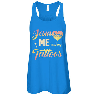 Jesus Loves Me And My Tattoos Christian Gift T-Shirt & Tank Top | Teecentury.com