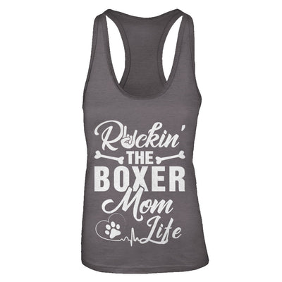 Rockin The Boxer Mom Life T-Shirt & Tank Top | Teecentury.com