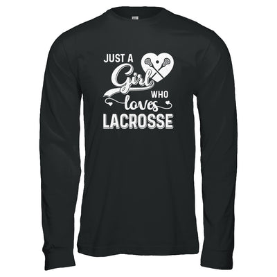 Just A Girl Who Loves Lacrosse T-Shirt & Tank Top | Teecentury.com