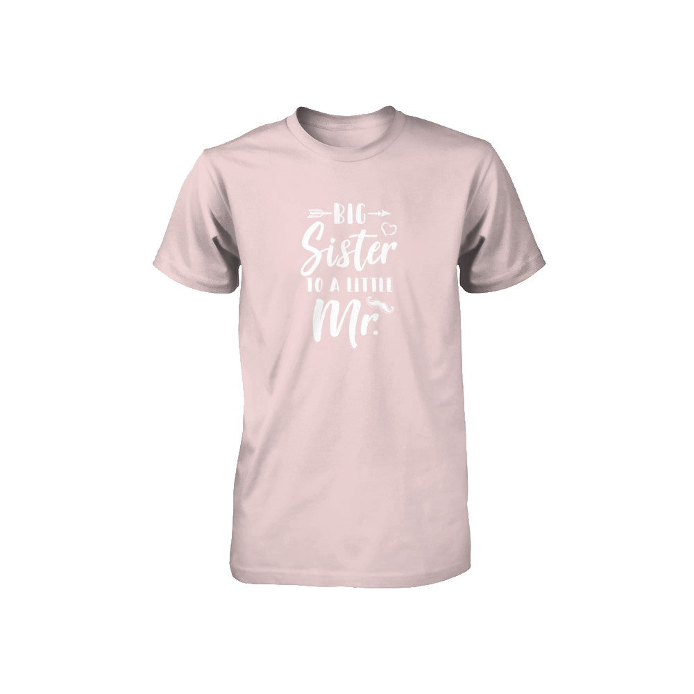 Big Sister To A Little Mister Baby Kid Shower Youth Youth Shirt | Teecentury.com